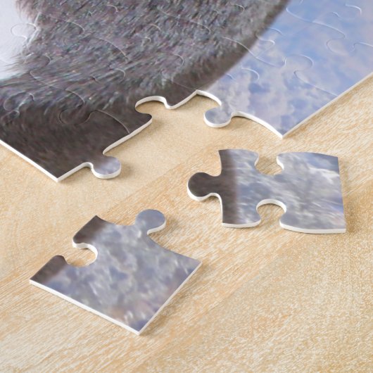 Pitbull-hond. Legpuzzel (Zijkant)
