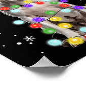 Pitbull Hond Merry Dogmas Santa Pitbull Kerst T Poster (Hoek)