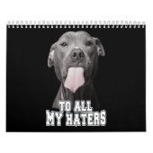 Pitbull-hond naar al mijn haten kalender (Hoes)