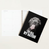 Pitbull-hond naar al mijn haten planner (Display)