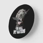 Pitbull-hond naar al mijn haten ronde klok (Hoek)
