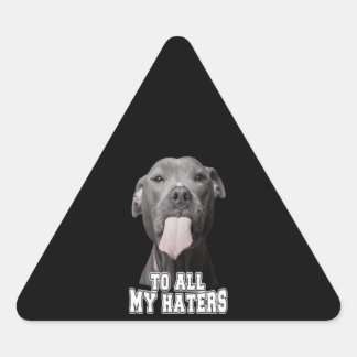 Pitbull-hond naar al mijn haten sticker