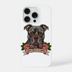 Pitbull Hond Papa Geen Pesten Van Mijn Ras Redding iPhone 15 Pro Case