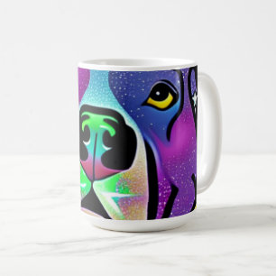 Pitbull hond Pop Art Koffiemok