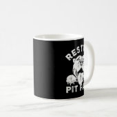 Pitbull-hond rustend Pit-gezicht Sarcastische humo Koffiemok (Voorkant rechts)