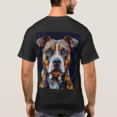 Pitbull hond t-shirt (Achterkant)