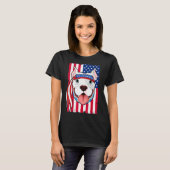 Pitbull-hond T-shirt (Voorkant volledig)