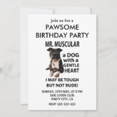 Pitbull Hond Verjaardagsfeestje Kaart (Voorkant)