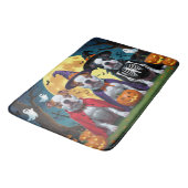 Pitbull Honden Pompoen Halloween Grappig Badmat (Gekanteld)