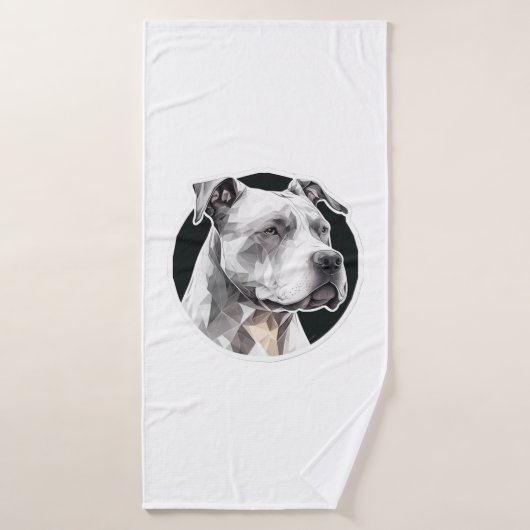 Pitbull hondengezicht badhanddoek (Badhanddoek)