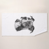 Pitbull hondengezicht badhanddoek (Badhanddoek)