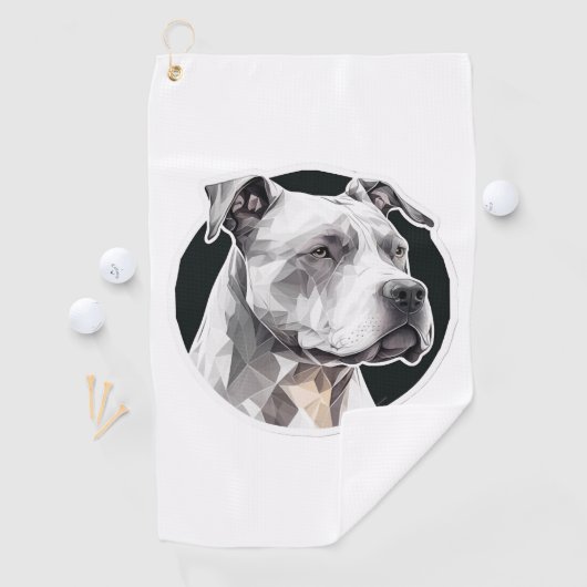 Pitbull hondengezicht golfhanddoek (Insitu)