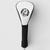 Pitbull hondengezicht golfheadcover (Voorkant)