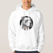 Pitbull hondengezicht hoodie (Voorkant)