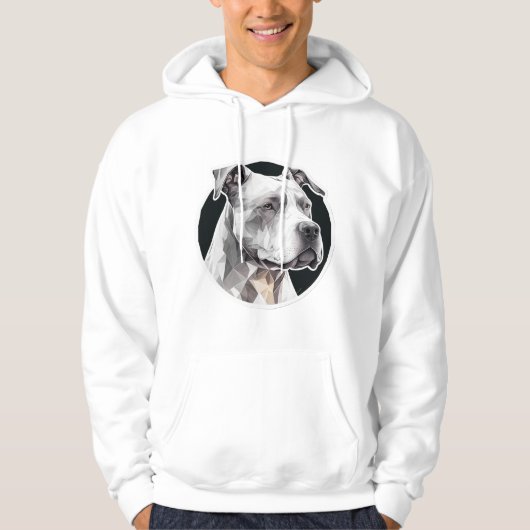 Pitbull hondengezicht hoodie (Voorkant)