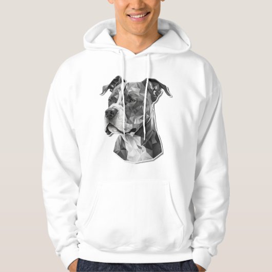 Pitbull hondengezicht hoodie (Voorkant)