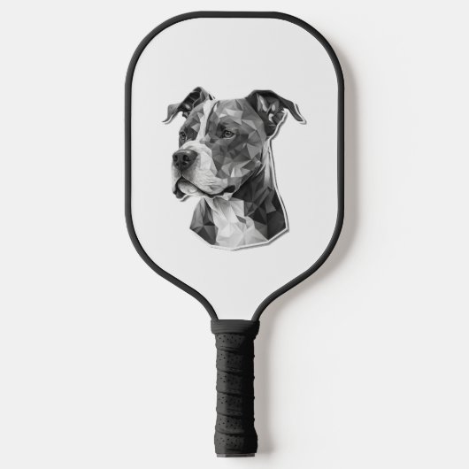 Pitbull hondengezicht pickleball paddle (Voorkant)