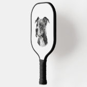 Pitbull hondengezicht pickleball paddle (Links)
