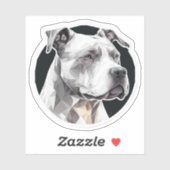 Pitbull hondengezicht sticker (Vel)