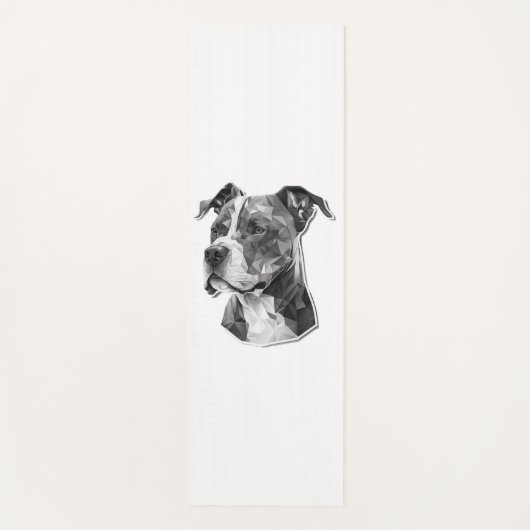 Pitbull hondengezicht yogamat (Voorkant)