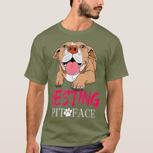Pitbull Hondenliefhebber Hondenredding T-shirt (Voorkant)