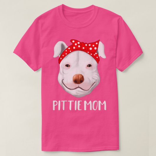 Pitbull Hondenliefhebbers Pittie Moeder Moederdag T-shirt (Design voorkant)