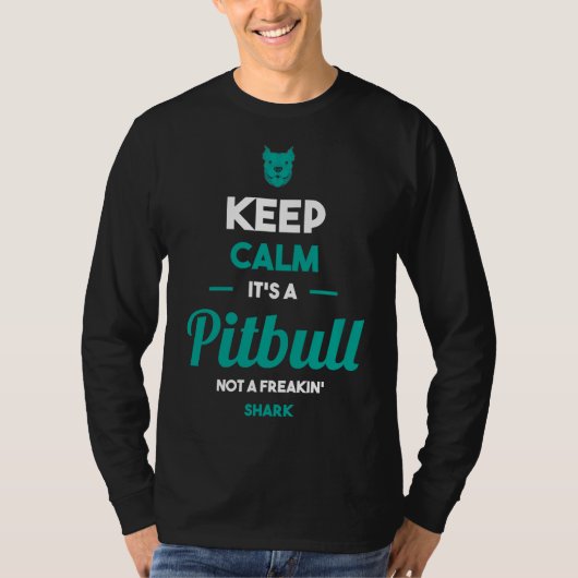 Pitbull hondenontwerp t-shirt (Voorkant)