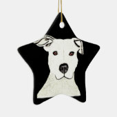 Pitbull-hondenras Keramisch Ornament (Rechts)