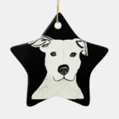 Pitbull-hondenras Keramisch Ornament (Voorkant)