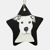 Pitbull-hondenras Keramisch Ornament (Links)