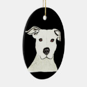 Pitbull-hondenras Keramisch Ornament (Rechts)