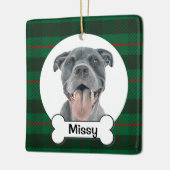 Pitbull-hondornament, blauw Staffy-ornament Keramisch Ornament (Links)