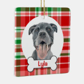 Pitbull-hondornament, blauwe Staffy-ornament Keramisch Ornament (Rechts)