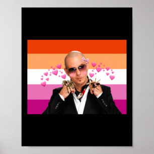 Pitbull houdt van spinnen en ook van lesbiennes St Poster