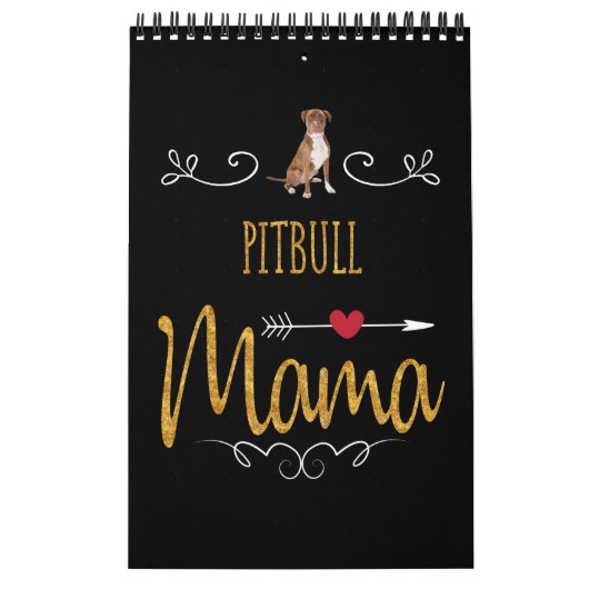 Pitbull houdt zo veel van mama kalender (Hoes)