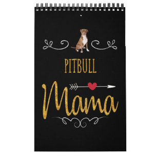 Pitbull houdt zo veel van mama kalender