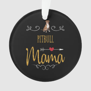 Pitbull houdt zo veel van mama ornament