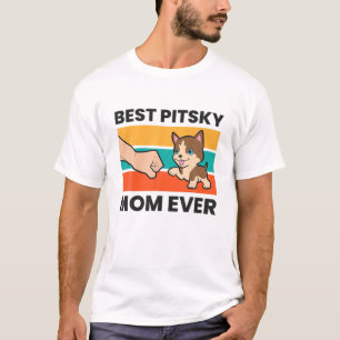 Pitbull Husky Dog Mama Best Pitsky Mam ooit T-shirt