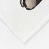 Pitbull I houdt van pap Tattoo vaderdag Fleece Deken (Hoek)