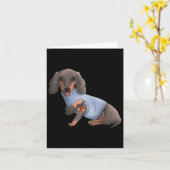 Pitbull I Love mam Tattoo Dog Funny Moederdag Gi Kaart (Gele Bloem)