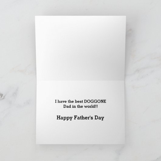 Pitbull Ik ben serieus Vaderdag Kaart (Binnen)