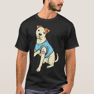 Pitbull Ik Hou Mam Tattoo Pittie Dog T-shirt