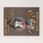 Pitbull - Ik hou van honden Legpuzzel (Horizontaal)