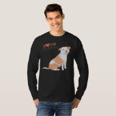 Pitbull Ik hou van mijn hond T-shirt (Voorkant volledig)