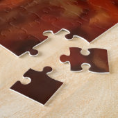 Pitbull in herfstbladeren val inspireert legpuzzel (Zijkant)