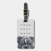 Pitbull - Jouw tekst toevoegen / Naam - Bagagelabel (Voorkant verticaal)