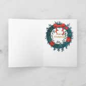 Pitbull jurken voor de Kerstman Feestdagen Kaart (Binnen)