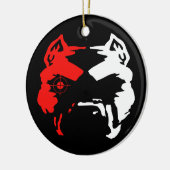 Pitbull Keramisch Ornament (Links)