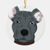 Pitbull Keramisch Ornament (Voorkant)