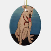 Pitbull Keramisch Ornament (Rechts)